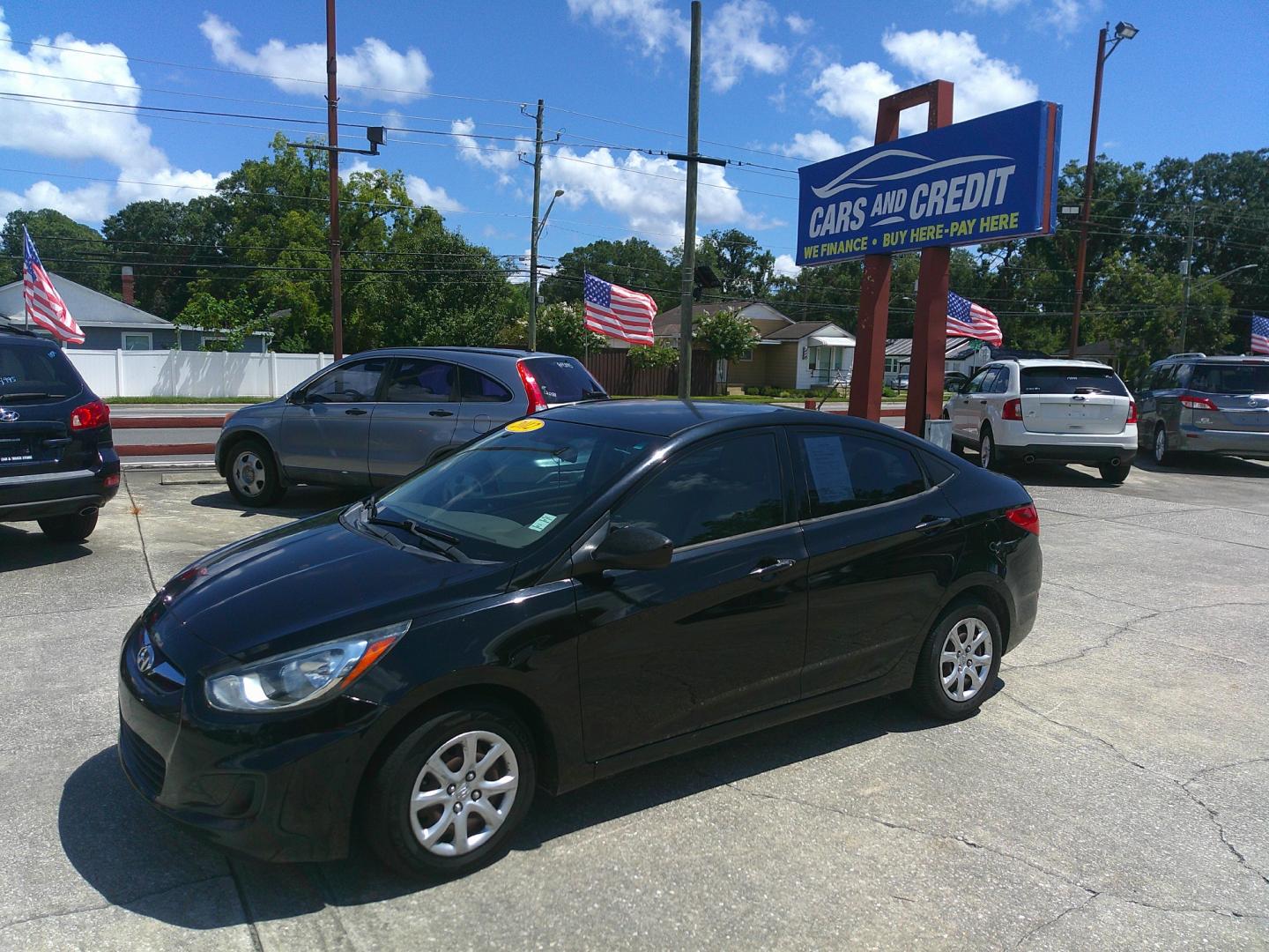 2012 BLK HYUNDAI ACCENT GLS (KMHCT4AE5CU) , located at 390 Hansen Avenue, Orange Park, FL, 32065, (904) 276-7933, 30.130497, -81.787529 - Photo#1